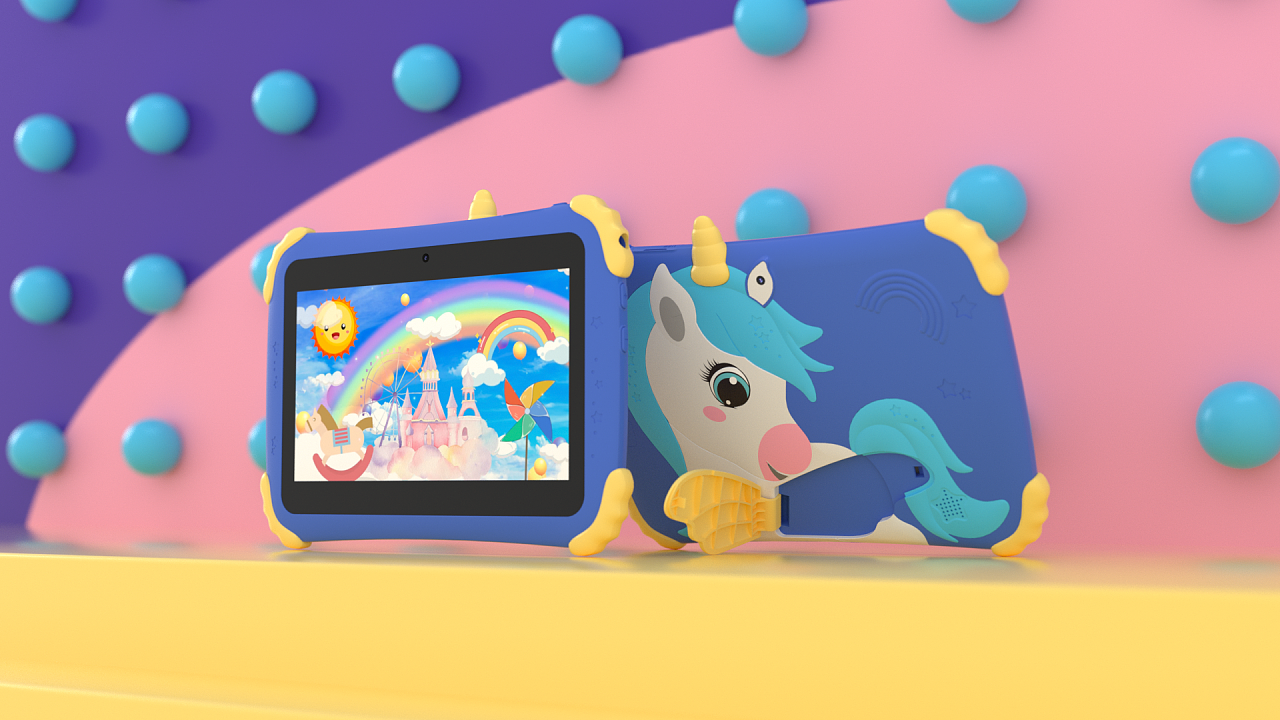 魔力新生 OC渲染技术下的独角兽儿童平板电脑产品动画探秘